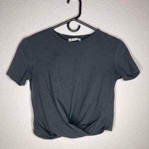 Zara Twist front crop tee size small